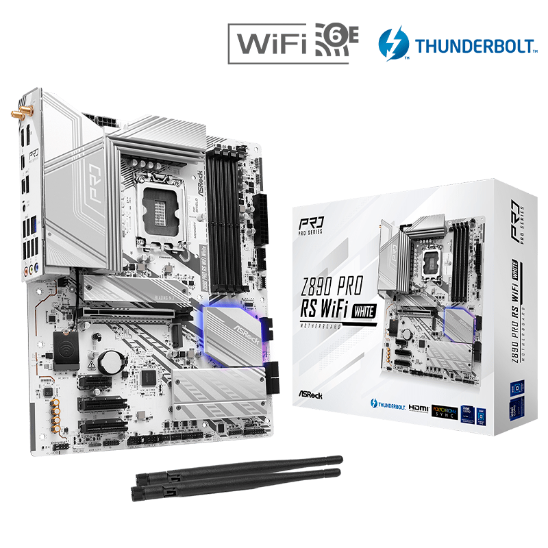 Mother ASRock Z890 Pro RS WIFI White DDR5 - LGA1851
