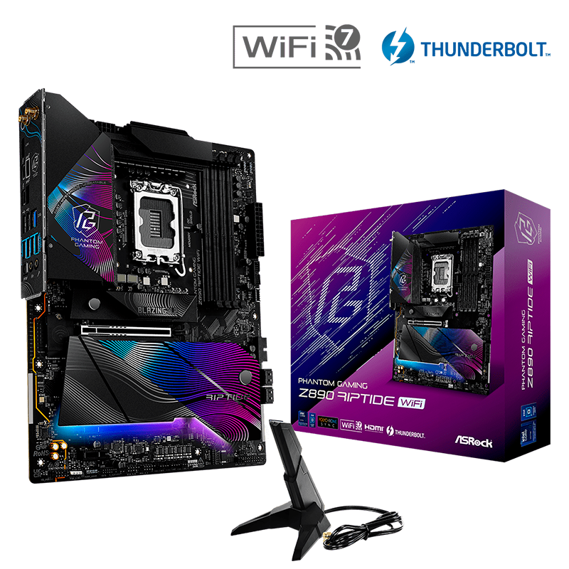 Mother ASRock Z890 Phantom Gaming Riptide WIFI DDR5 - LGA1851