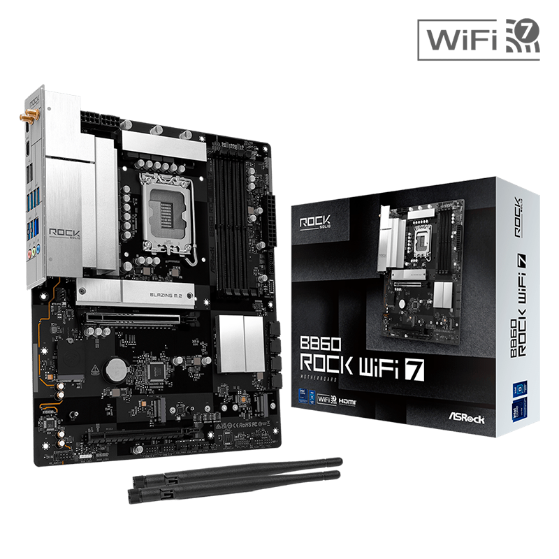 Mother ASRock B860 Rock WIFI DDR5 - LGA1851