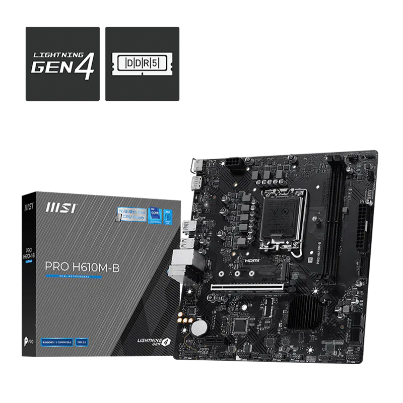 Mother MSI PRO H610M-B DDR5 - LGA1700