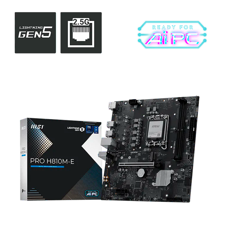 Mother MSI PRO H810M-E DDR5 - LGA1851