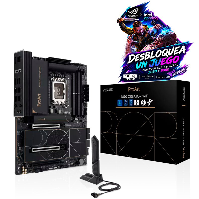 Mother ASUS PRO ART Z890-Creator WIFI DDR5 - LGA1851