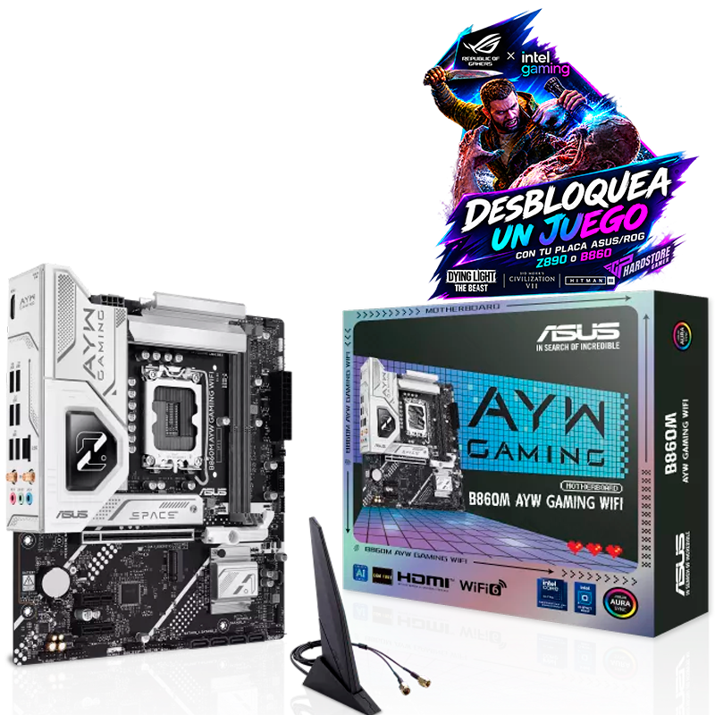 MOTHER ASUS AYW B860M GAMING WIFI DDR5 -. LGA1851