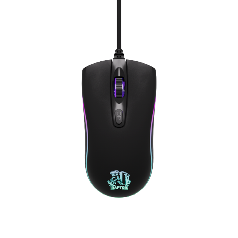 MOUSE RAPTOR STORM GRIP 4 BOTONES 3600DPI 7 COLORES