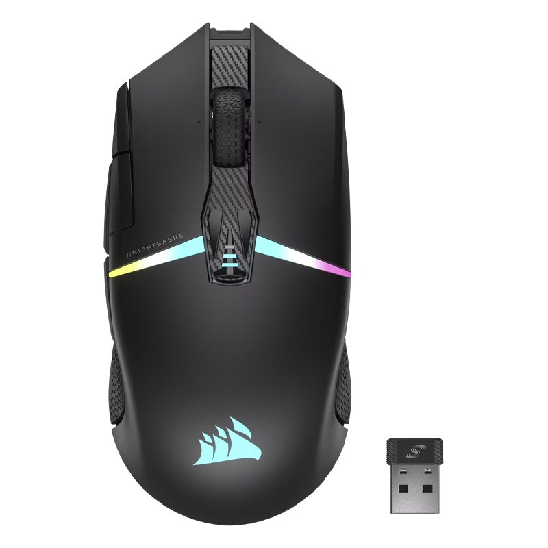 MOUSE CORSAIR NIGHTSABRE WIRELESS RGB 11 BOTONES