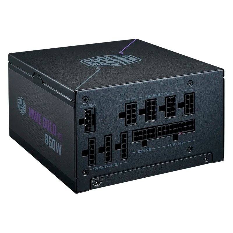 Fuente COOLER MASTER 850W 80 Plus Gold MWE V3 Full Modular PCIE 5.1
