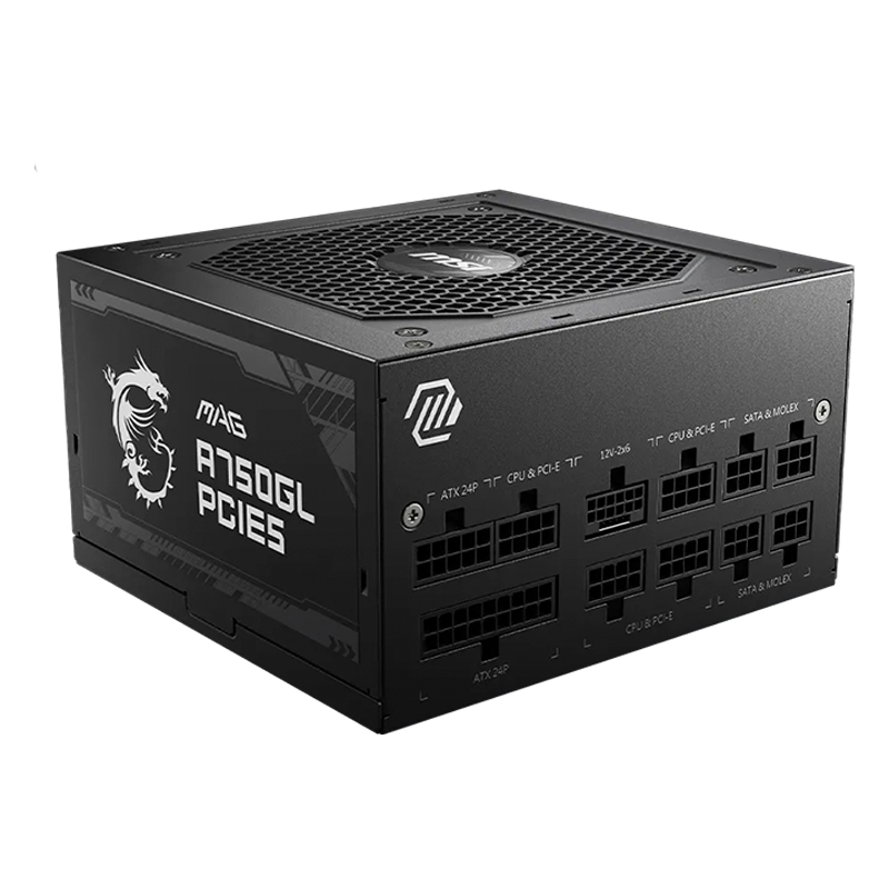 Fuente MSI MAG 750W 80 Plus Gold Full Modular 750GL PCIE 5.0