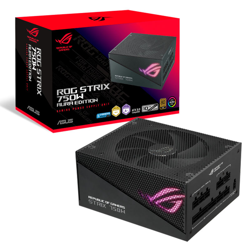 Fuente ASUS ROG STRIX 750W 80 Plus Gold Aura Edition PCIE 5.0