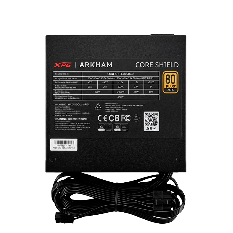 Fuente ARKHAM By XPG 650W 80 Plus Gold CoreShield OEM ATX 3.1 PCIE 5.1