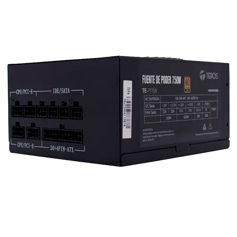 Fuente TEROS 750W 80 Plus Gold Modular TE-7175W