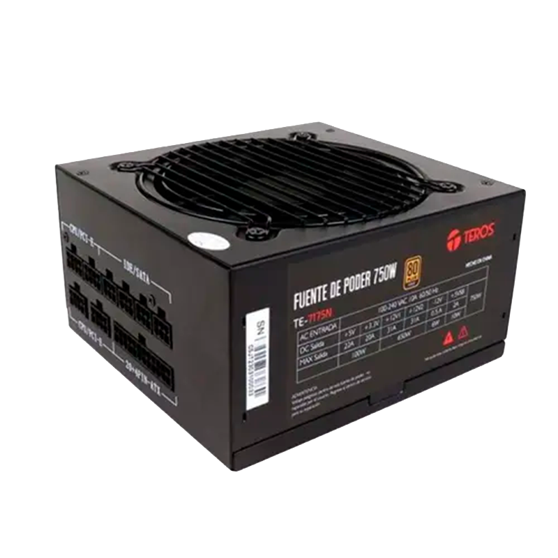 Fuente TEROS 750W 80 Plus Gold Full Modular TE-7175N