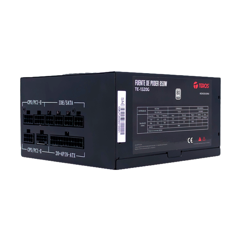 Fuente TEROS 850W 80 Plus Platinum Modular TE1320G PCIE 5.1