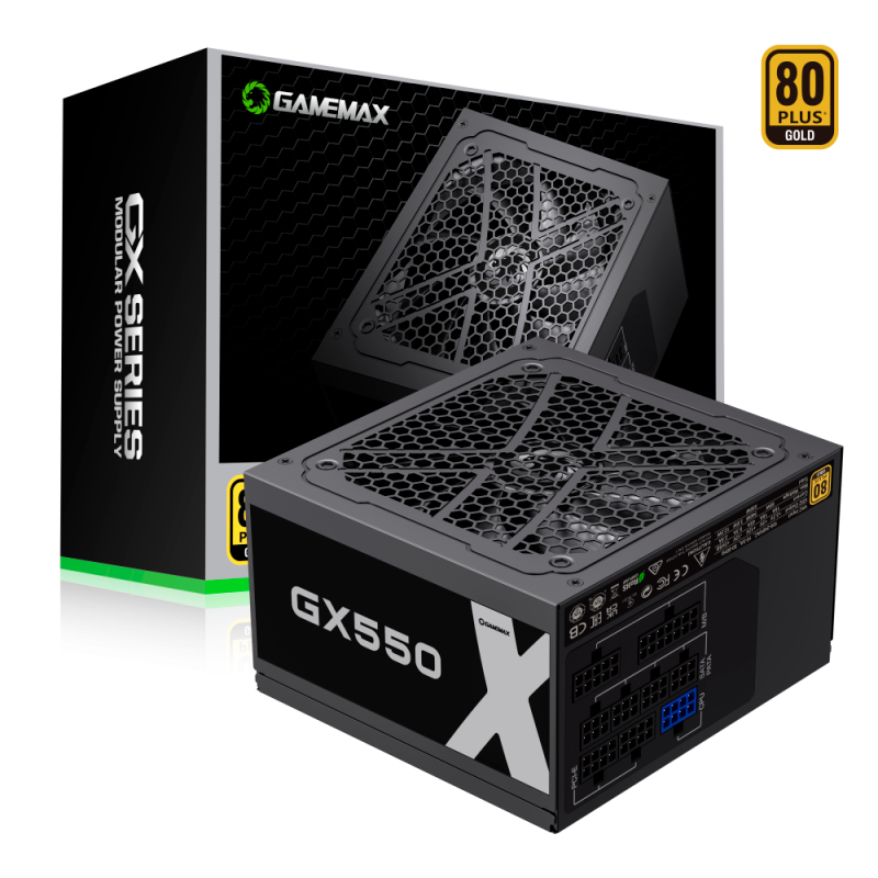 Fuente GAMEMAX 550W 80 Plus Gold GX-550 M