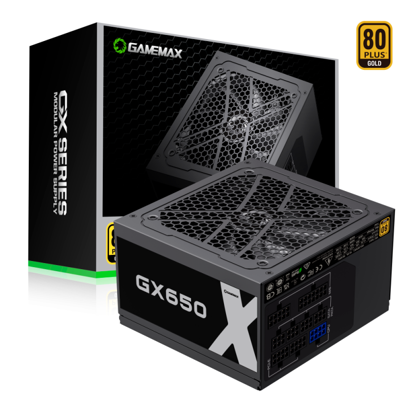 Fuente GAMEMAX 650W 80 Plus Gold GX-650 M