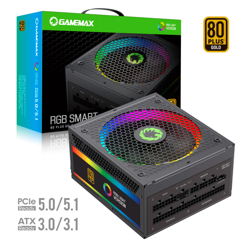 Fuente GAMEMAX 1050W 80 Plus Gold RGB Smart 1050 P