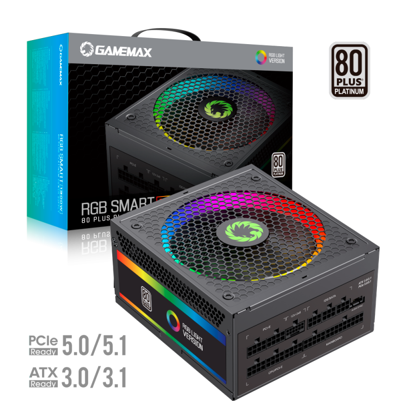 Fuente GAMEMAX 1300W 80 Plus Platinum RGB Smart 1300 P