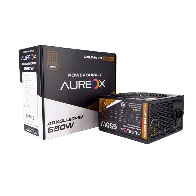 FUENTE AUREOX 650W 80 PLUS BRONZE