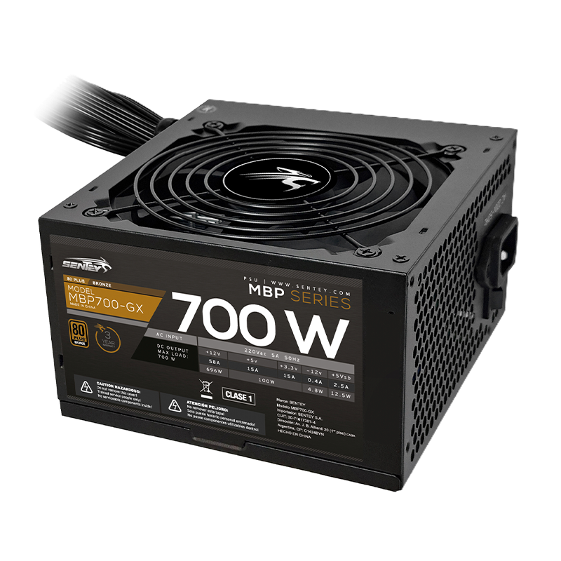 Fuente SENTEY 700W 80 Plus Bronze ATX 3.1 MBP700-GX