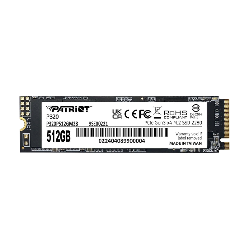 Disco SSD M.2 PATRIOT 512GB P320 Solid NVMe Gen3