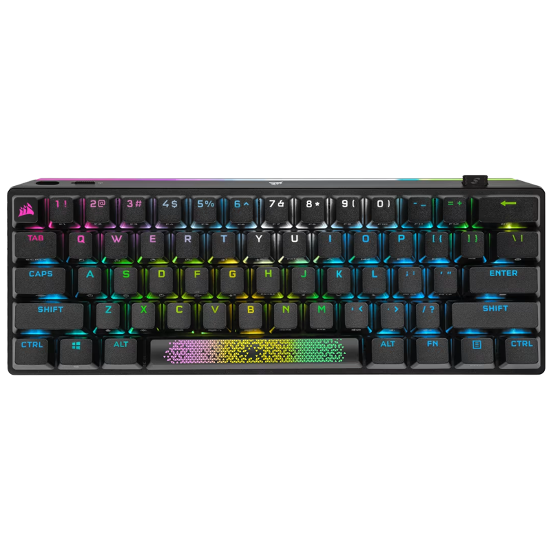 Teclado CORSAIR K70 Pro Mini Wireless RGB 60 Cherry MX Black PBT