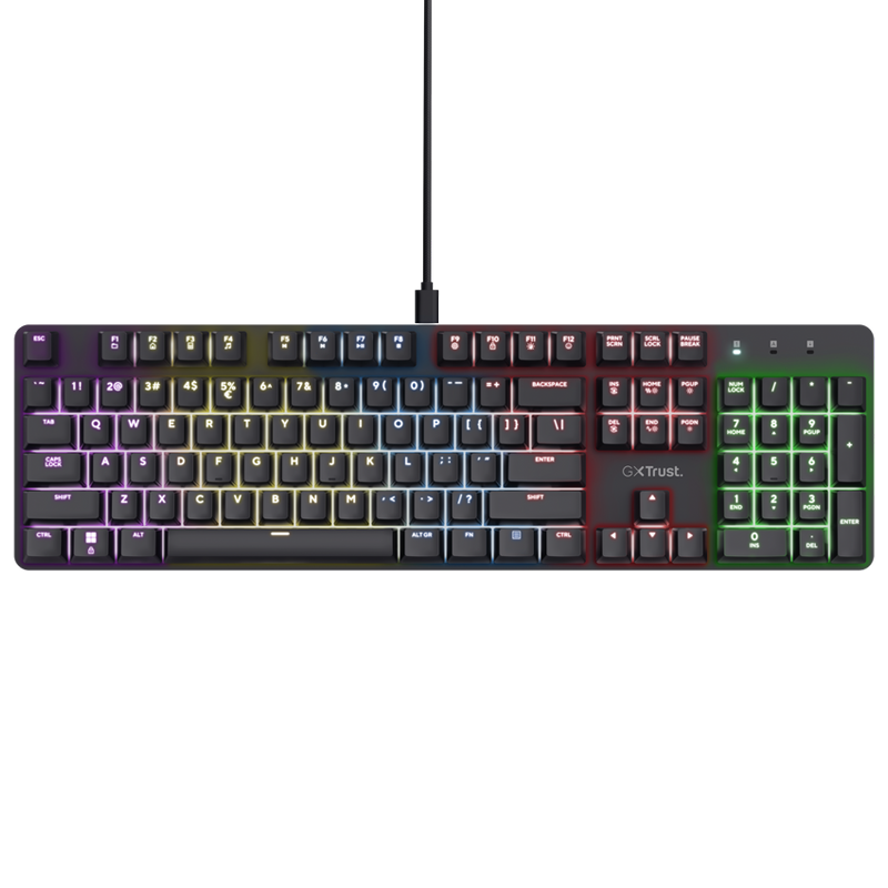 TECLADO TRUST ZORA MECHANICAL ES GXT871