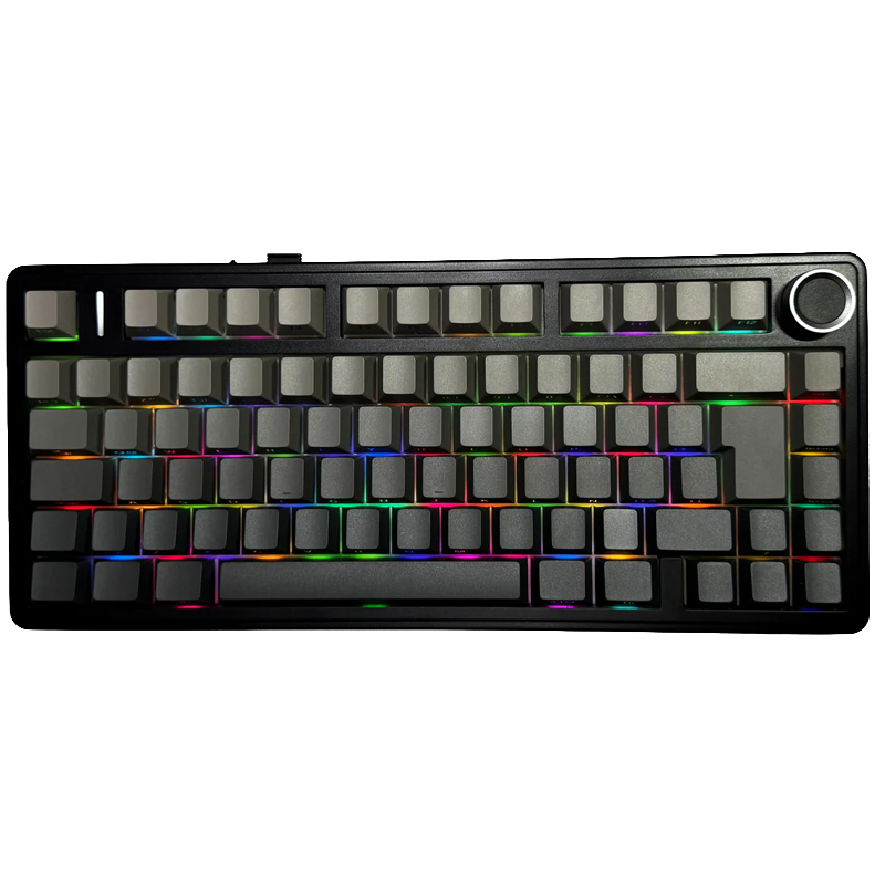Teclado AULA F75 Wireless Mecanico Switches Reaper RGB Black Degrade 75%