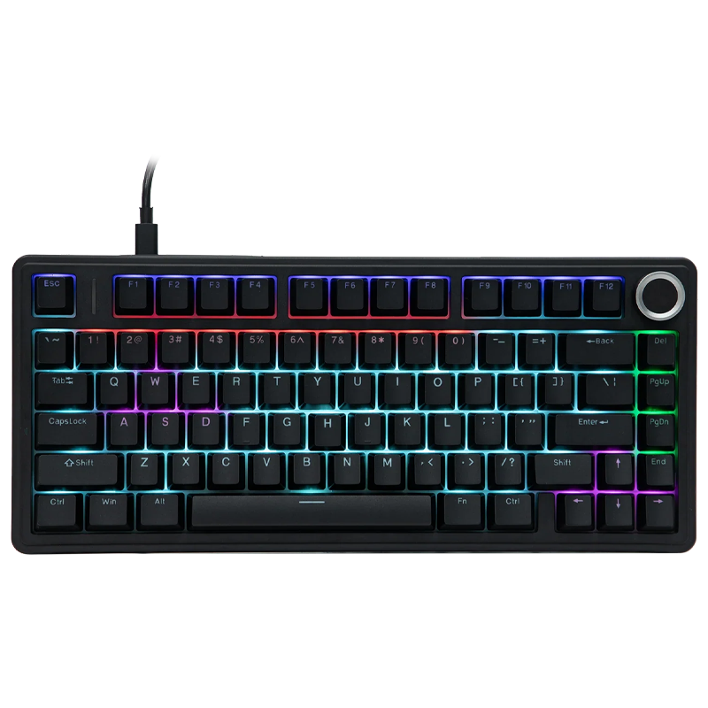 TECLADO AULA F75 WIRED NEGRO RGB SW ROJO 75%