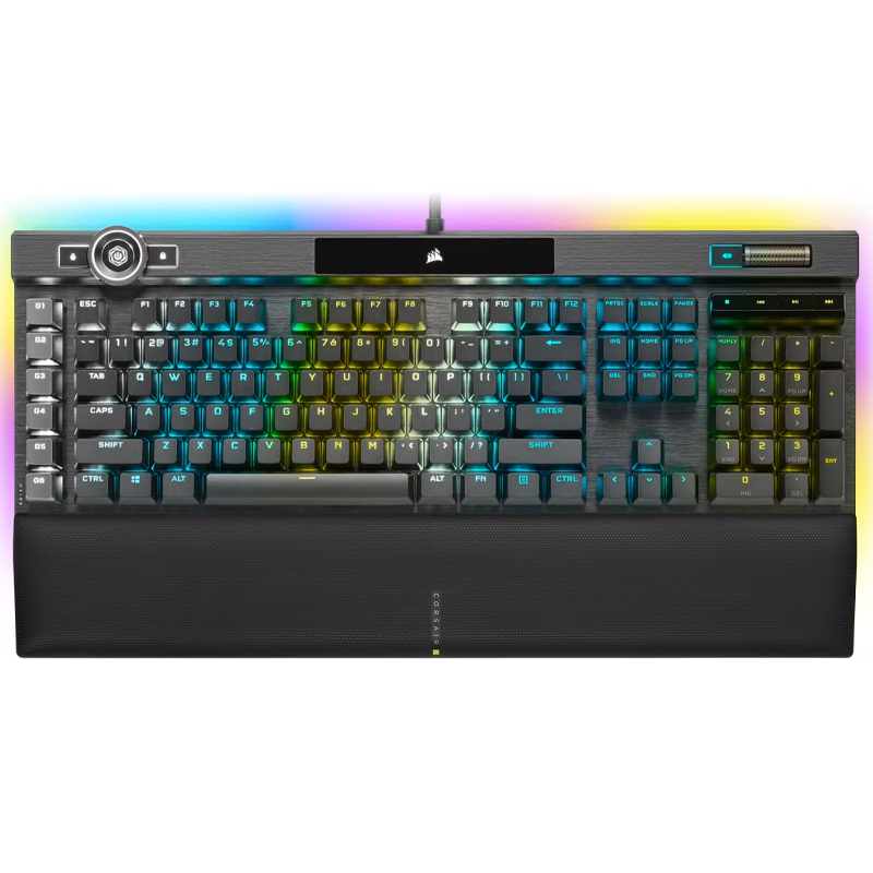 TECLADO CORSIAR K100 RGB MECANICO SWITCH CORSAIR OPX BLACK
