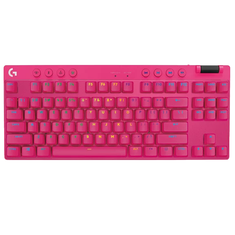 Teclado LOGITECH Pro X TKL Magenta Lightspeed 920-012154