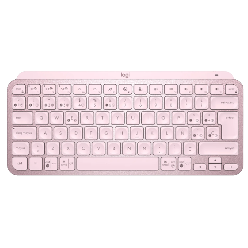 TECLADO LOGITECH WIRELESS MX KEYS MINI ROSE RETROILUM 920-010478