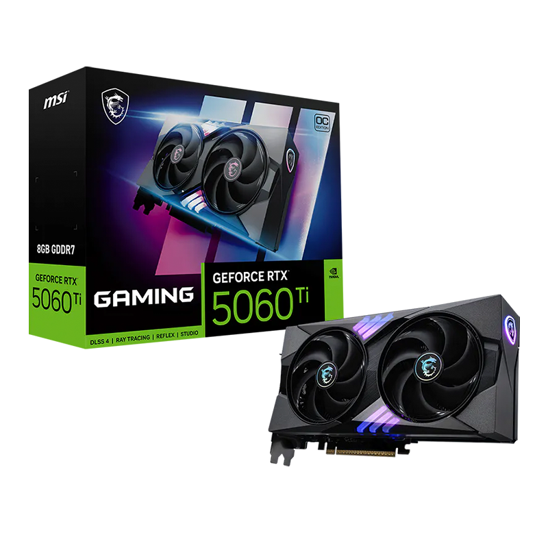 Placa de Video MSI GeForce RTX 5060 Ti Gaming OC 8GB