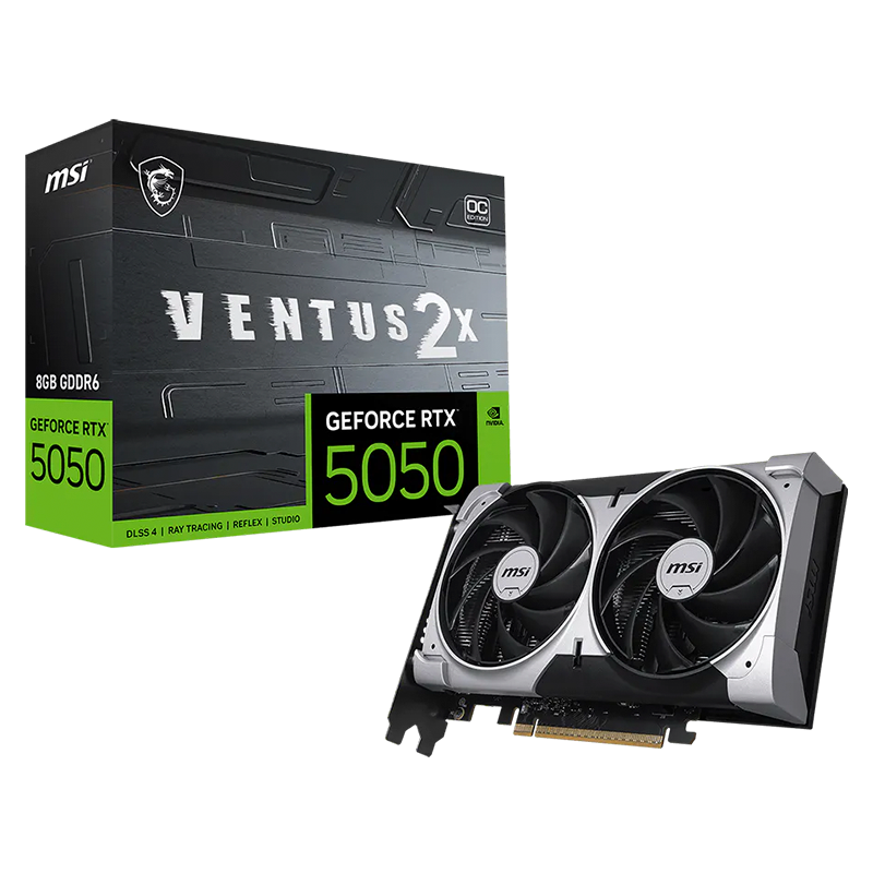 PLACA DE VIDEO MSI GEFORCE RTX 5050 VENTUS 2X OC 8GB