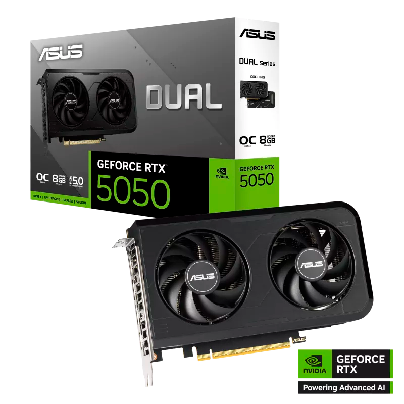 PLACA DE VIDEO ASUS GEFORCE RTX 5050 DUAL OC 8GB