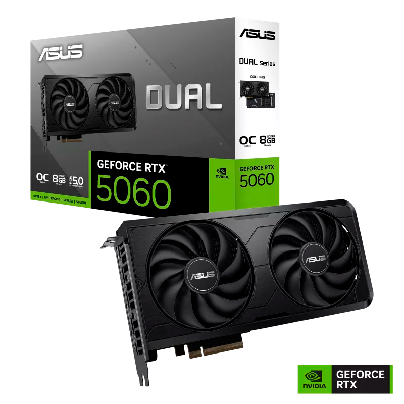 PLACA DE VIDEO ASUS GEFORCE RTX 5060 DUAL EVO OC 8GB