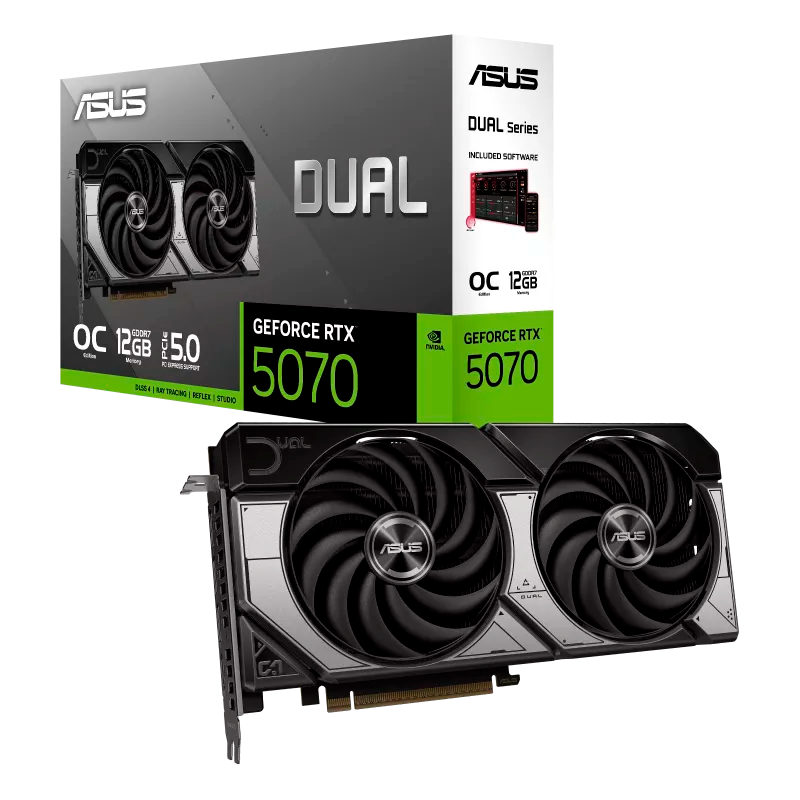 PLACA DE VIDEO ASUS GEFORCE RTX 5070 DUAL OC 12GB