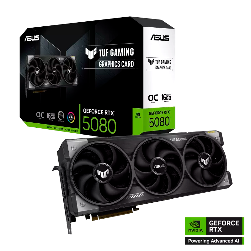 PLACA DE VIDEO ASUS TUF GEFORCE RTX 5080 GAMING OC 16GB