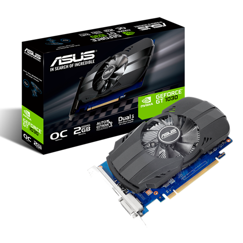 Placa de Video ASUS GeForce GT 1030 Phoenix OC 2GB GDDR5