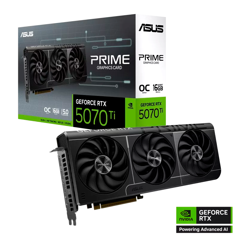 PLACA DE VIDEO ASUS PRIME GEFORCE RTX 5070 TI OC 16GB