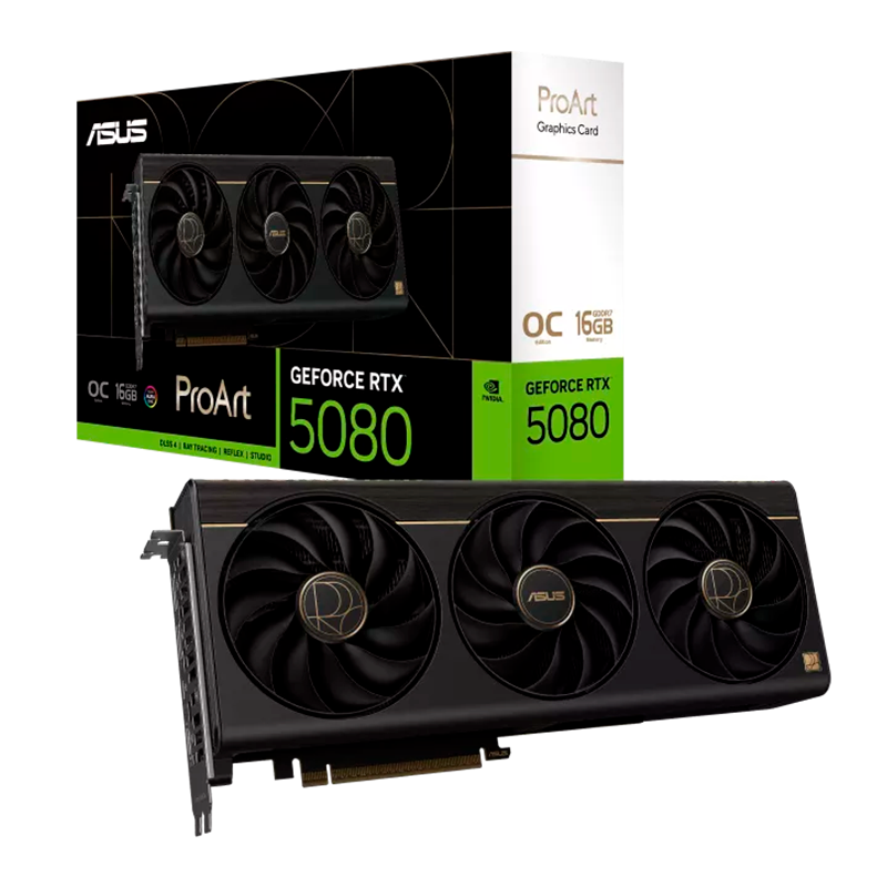 Placa de Video ASUS Pro Art GeForce RTX 5080 OC 16GB