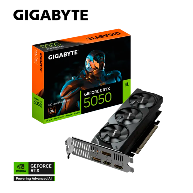 PLACA DE VIDEO GIGABYTE GEFORCE RTX 5050 LOW PROFILE OC 8GB