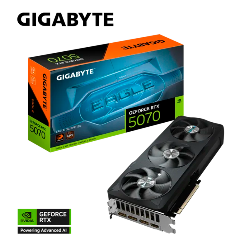 Placa de Video GIGABYTE GeForce RTX 5070 Eagle OC 12GB