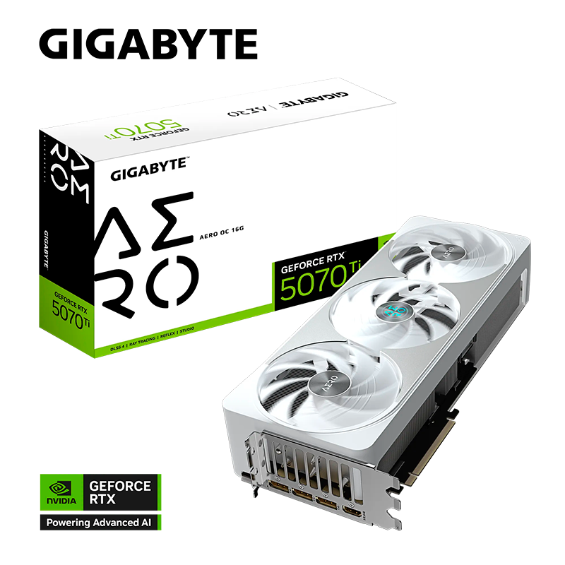 PLACA DE VIDEO GIGABYTE GEFORCE RTX 5070 TI AERO OC 16GB