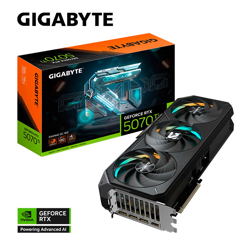 PLACA DE VIDEO GIGABYTE GEFORCE RTX 5070 TI GAMING OC 16GB