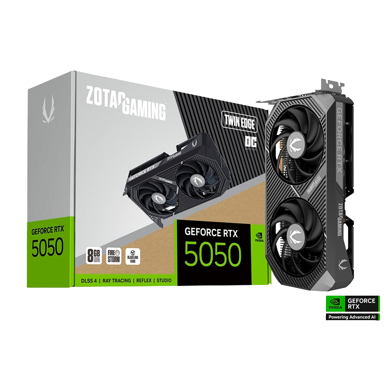 PLACA DE VIDEO ZOTAC GEFORCE RTX 5050 TWIN EDGE 8GB