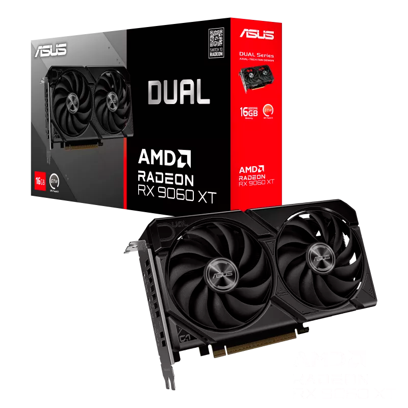 PLACA DE VIDEO ASUS RADEON RX 9060 XT DUAL 16GB