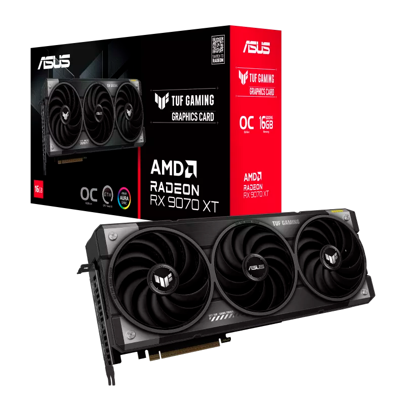 PLACA DE VIDEO ASUS TUF RADEON RX 9070 XT GAMING OC 16GB
