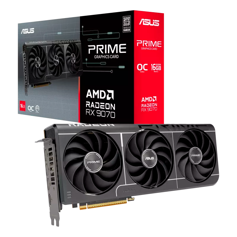 PLACA DE VIDEO ASUS PRIME RADEON RX 9070 EVO OC 16GB