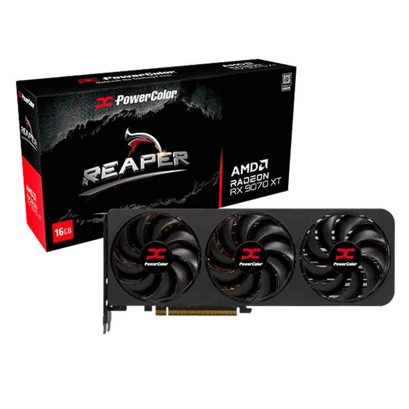 PLACA DE VIDEO POWERCOLOR RADEON RX 9070 XT REAPER 16GB