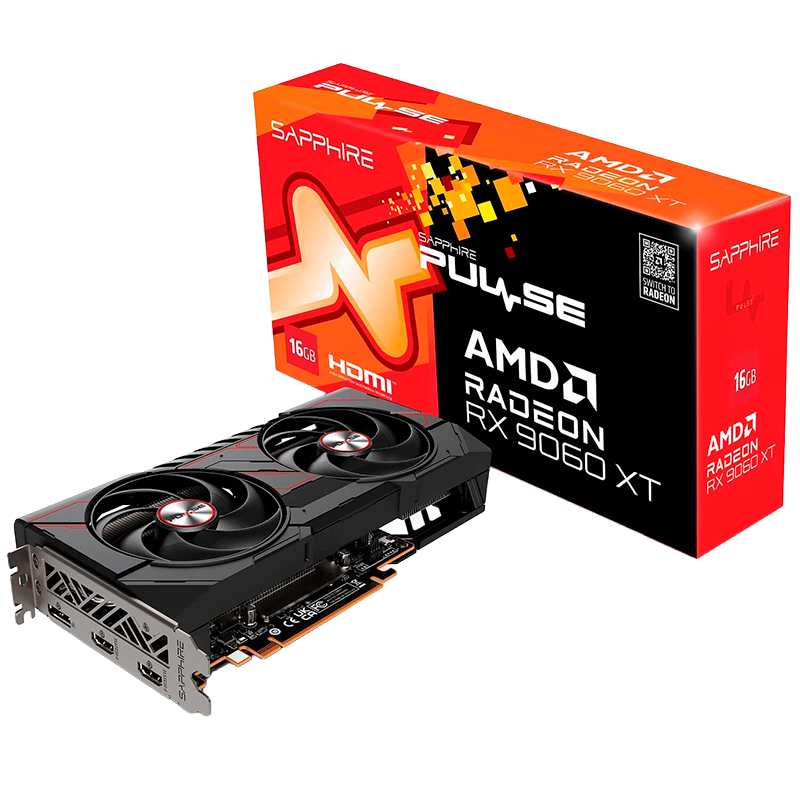 PLACA DE VIDEO SAPPHIRE RADEON RX 9060 XT PULSE OC 16GB