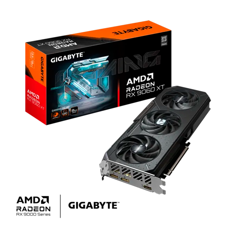 PLACA DE VIDEO GIGABYTE RADEON RX 9060 XT GAMING OC 8GB
